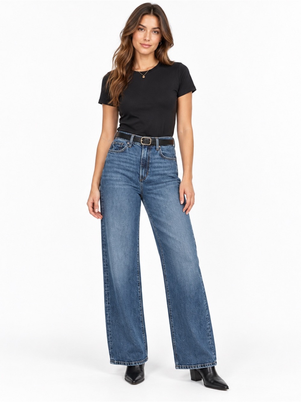 JOE’S JEANS The Mia High Rise Wide Leg Jeans Zeal Medium Wash Size 26